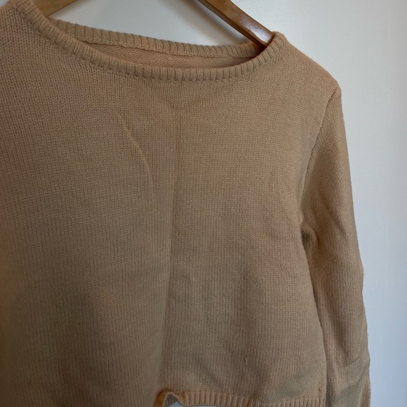 OAK + FORT Cropped Longsleeve Sweater - Picture 2 of 2